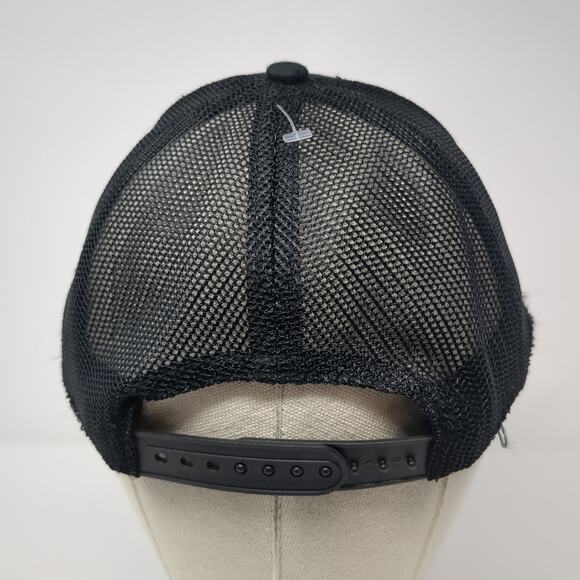 Vortex Gear Snapback Trucker Hat Black One Size Adjustable Embroidered Mesh Back - Picture 6 of 9